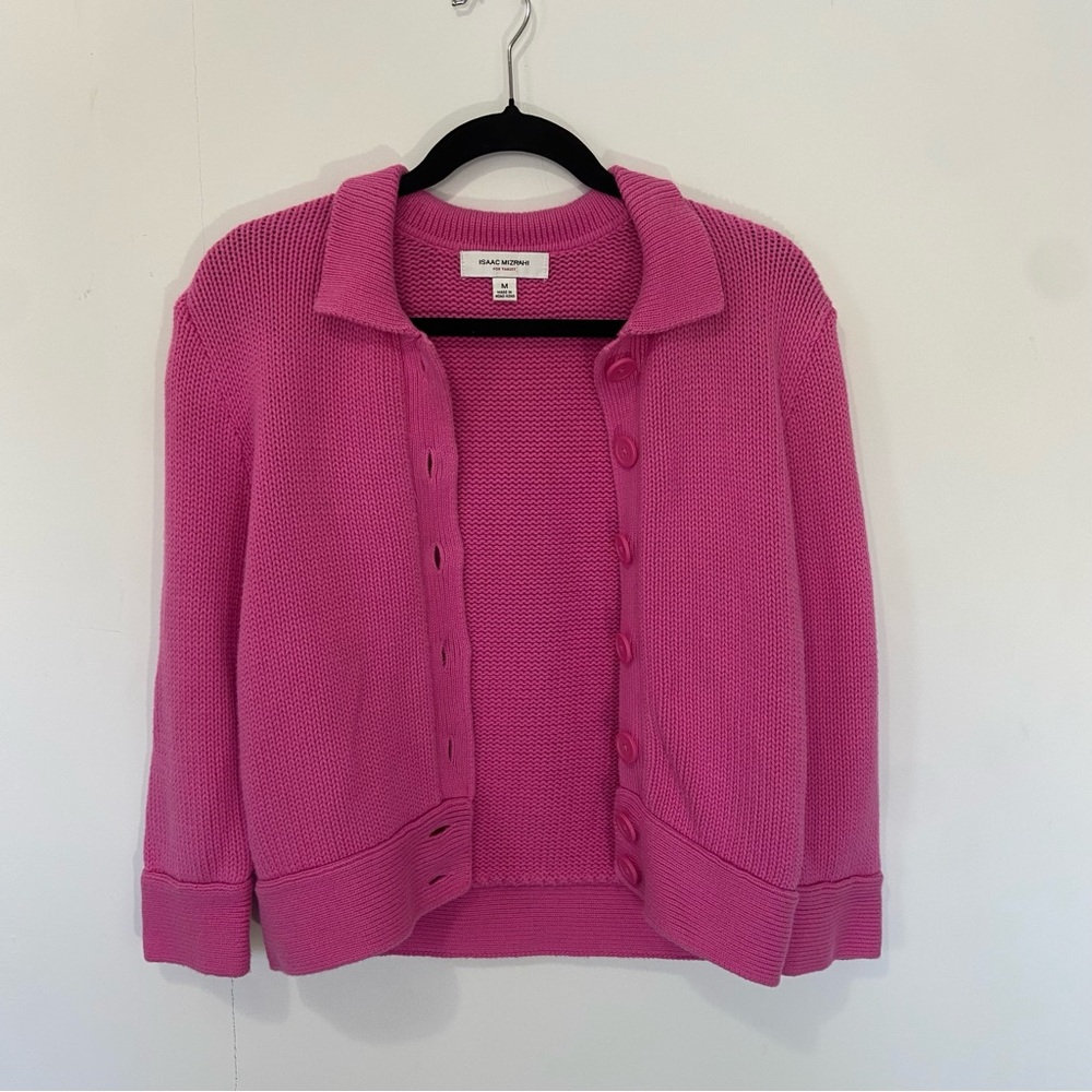 Women's Pink Cardigan Sweater
